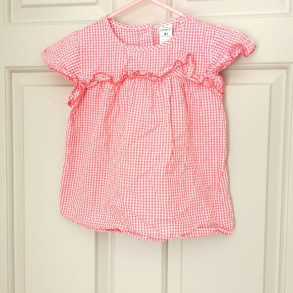 3/$20 Carter's girls blouse size 4 - Picture 1 of 3